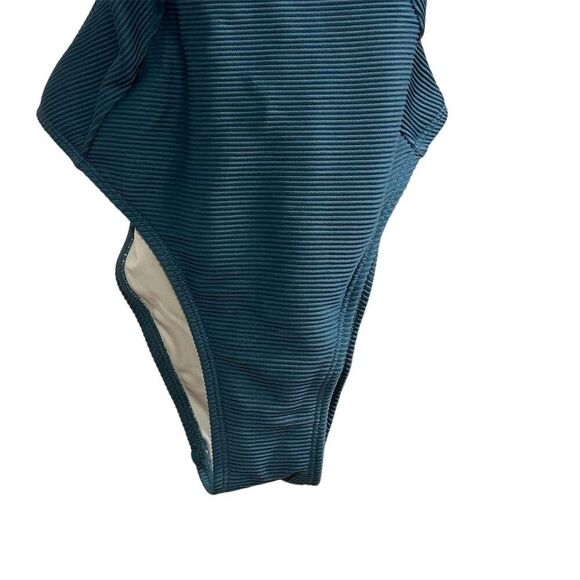 Cupshe Women's Blue One Piece Swimsuit V-Neck Cross-Back Size S - Picture 3 of 15